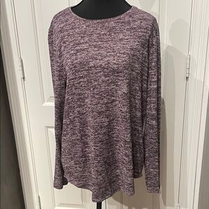 Apt. 9 Women's Heathered Plum Sweatshirt (D)